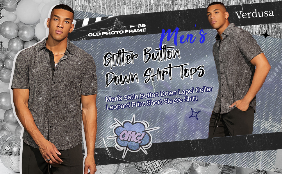 Glitter Button shirt