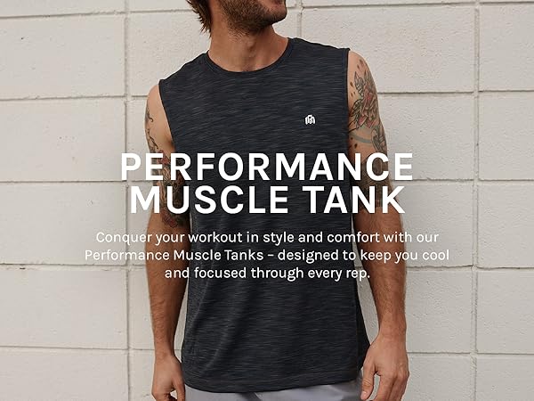 INTO THE AM Performance Muscle Tank for Men