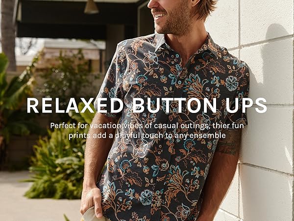 INTO THE AM Relaxed Button Down for Men