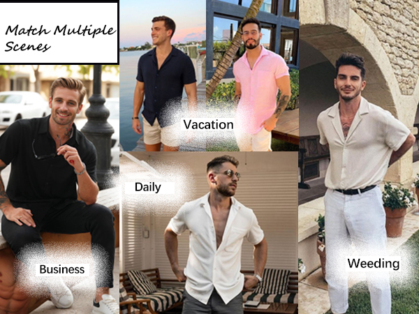 Men''s casual shirts that can be worn on a variety of occasions