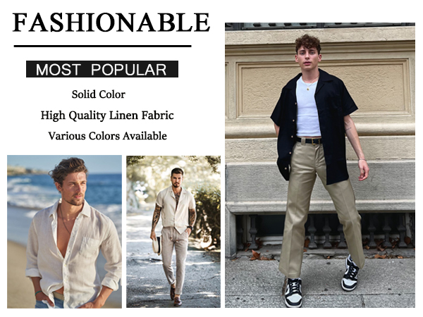 men linen shirts