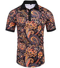 Men&#39;s Paisley polo