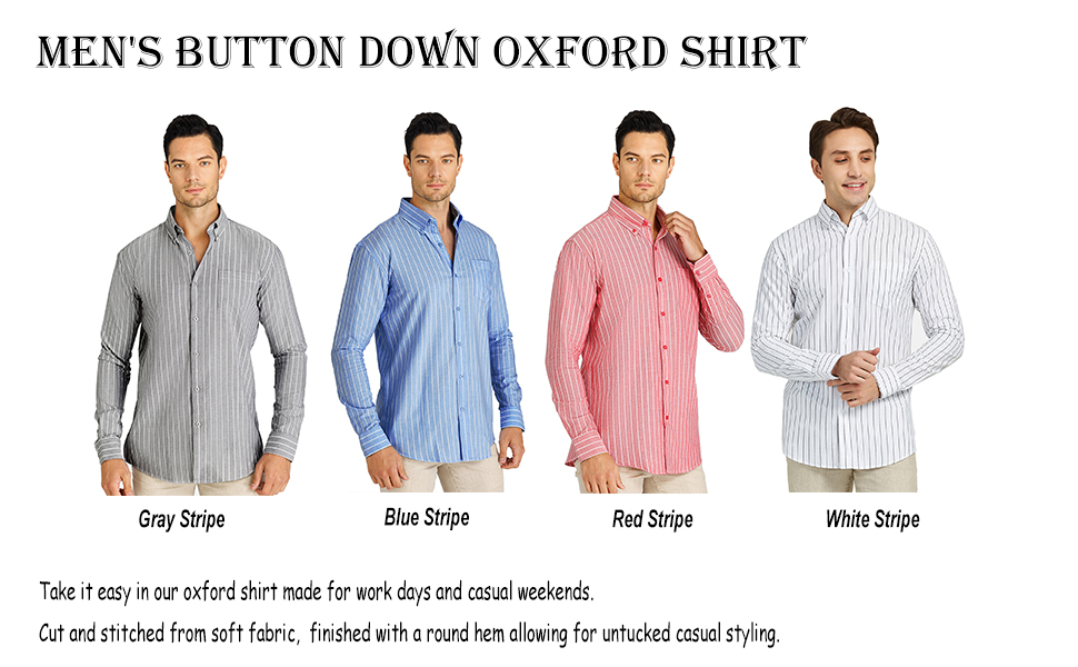 oxford shirt men long sleeve