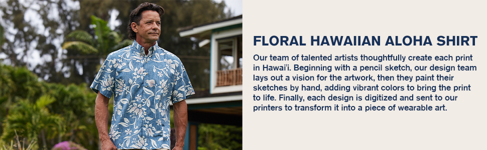 Floral Hawaiian Aloha Shirt