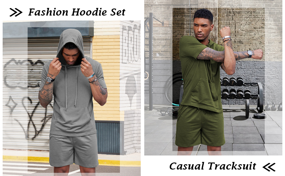 mens hoodie set