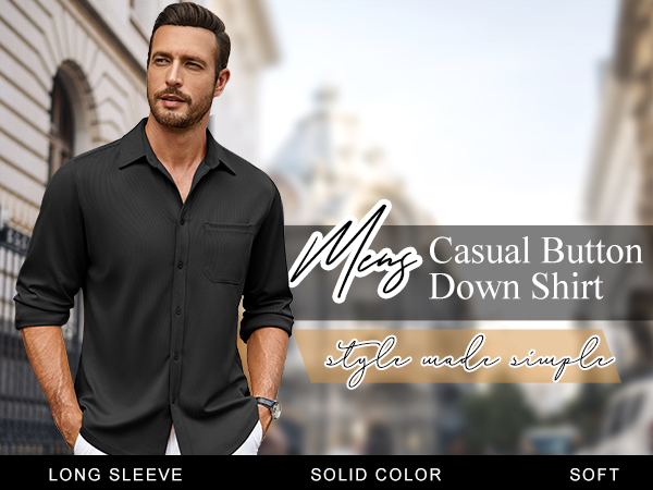 mens button down dress shirt 