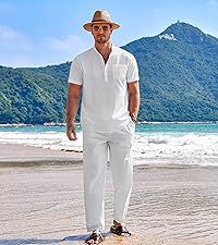 mens linen sets