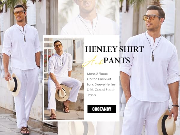 men&#39;s henley shirts and pants