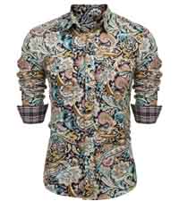 Mens Paisley Printed Shirts