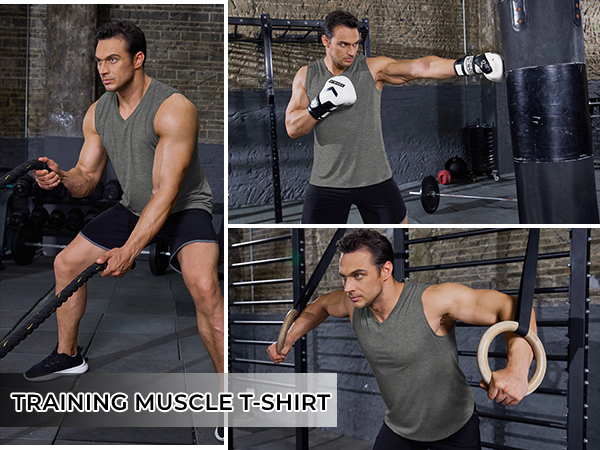 men muscle t shirts