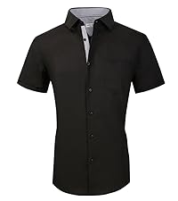 short sleeve shirts for men casual dress shirt