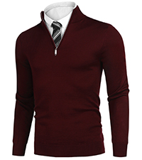 mens zip sweater