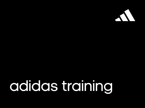 Image of a black rectangle with adidas logo. Text says "adidas training"