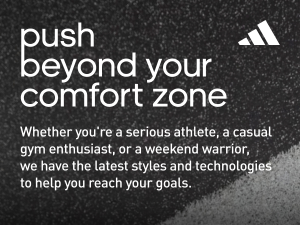 Banner image with the encouraging sentence "push beyond your comfort zone"