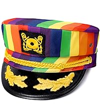 rainbow captain hat