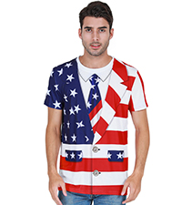 American flag shirt for men