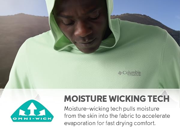 Sweat and moisture wicking fabric, Omni-Wick