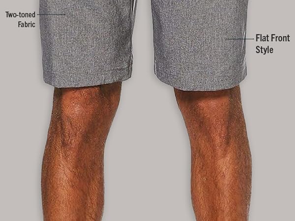 PGA TOUR Men''s Standard Flat Front Horizontal Textured Golf Short