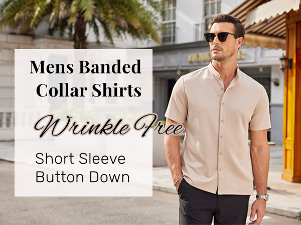 wrinkle free dress shirt men