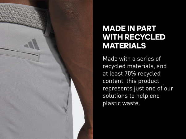 Made in part with recycled materials