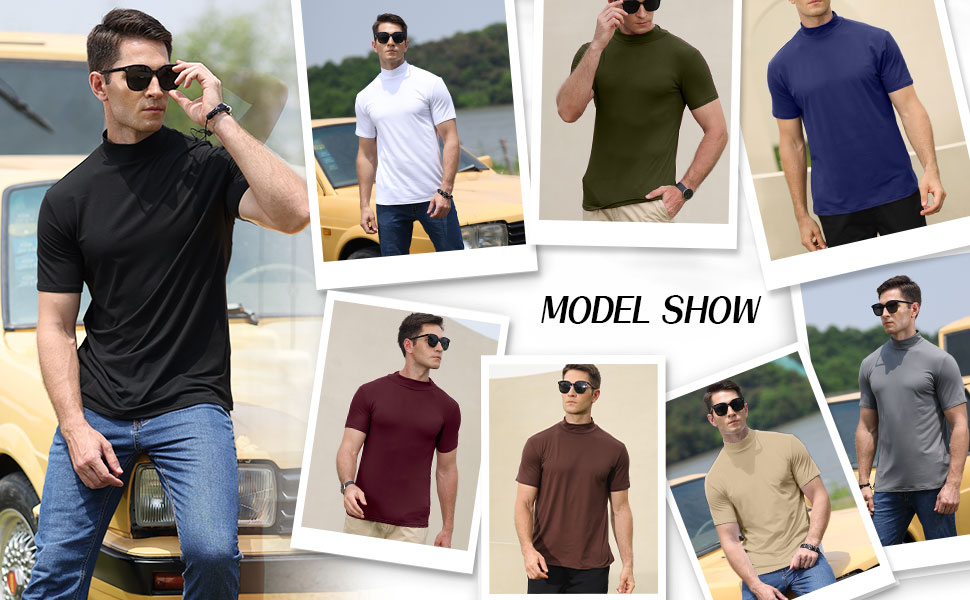 mock neck tops for men