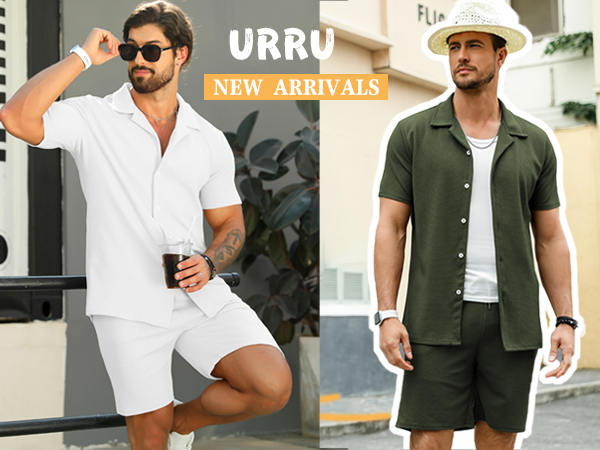 Mens Shirts and Shorts Set