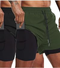 men gym workout shorts