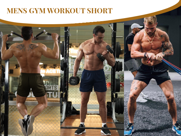 mens gym workout shorts