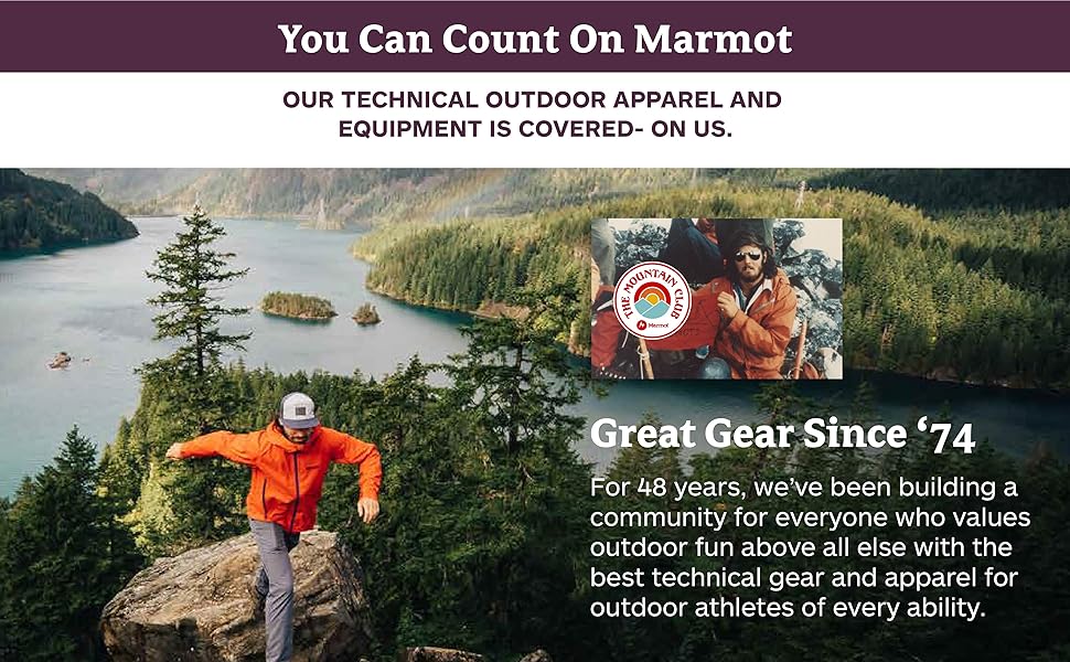 Marmot Outdoor Apparel & Equipment Promise & Gear Since ''74