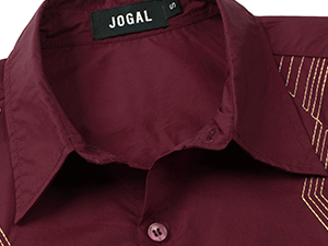 Burgundy cuban shirt