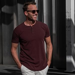 Origin Curved Henley T-Shirt