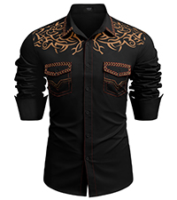 mens western cowboy shirts long sleeve 