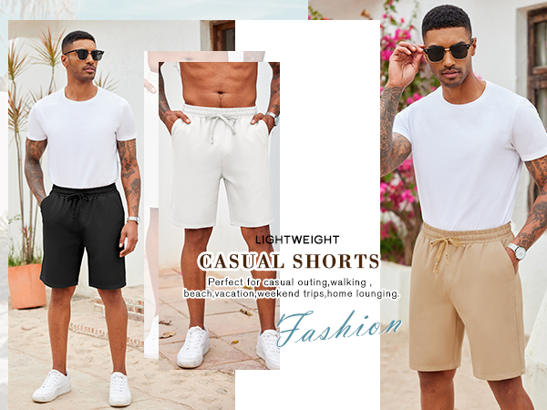 mens drawstring shorts