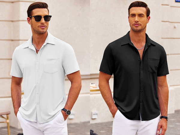 COOFANDY Mens Summer Shirts