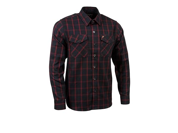 milwaukee leather mens plaid flannel shirts for bikers casual wear flannel button down or button up