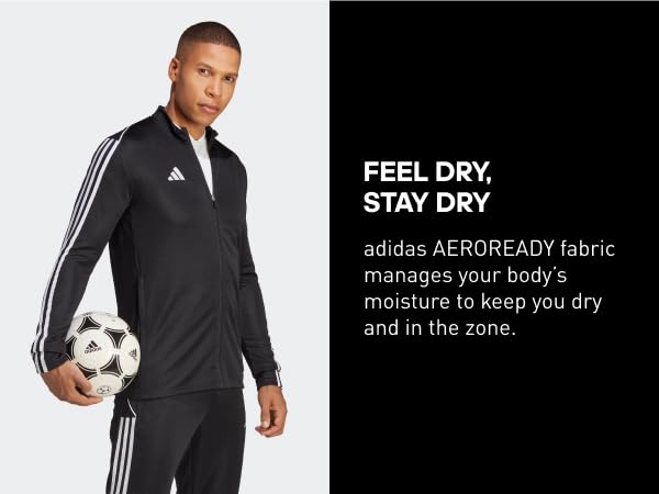 Feel dry and stay dry with adidas AEROREADY