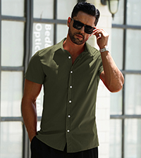 LETSEE Mens Business Casual Shirts