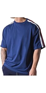 Magiftbox Mens Workout Shirts Short Sleeve Oversized Hipster Gym Shirts for Men Street Style