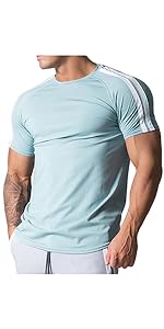 Magiftbox Mens Slim Fit Short Sleeve Workout T-Shirts Casual Gym Tops Hipster Athletic T-Shirts 