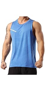 Magiftbox Mens Workout Muscle Tanks Gym Vest Fitness Jogging Sports Tank Tops Quick-Dry