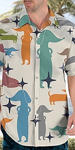 Dachshund hawaiian shirt