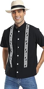 mens mexican shirts embroidered