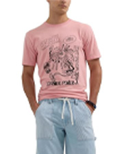 pink graphic tee for men and women