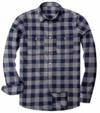 grey buffalo plaid shirt