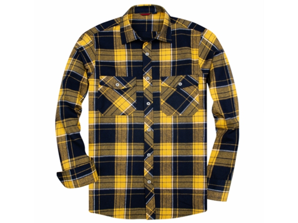 yellow plaid shirt