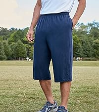 KingSize Men''s Big & Tall Lightweight Extra Long Jersey Shorts