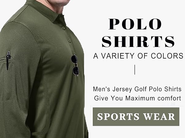 Men''s Jersey Golf Polo Shirts 