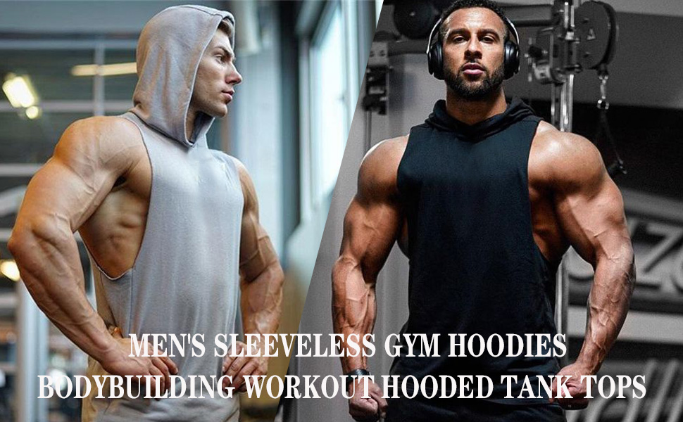 sleeveless hoodie men