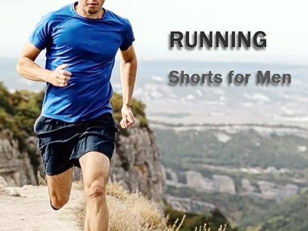 Athletic Shorts for Men with Pockets and Elastic Waistband Quick Dry