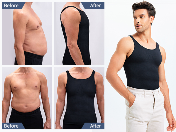  chest compression shirts shapewear